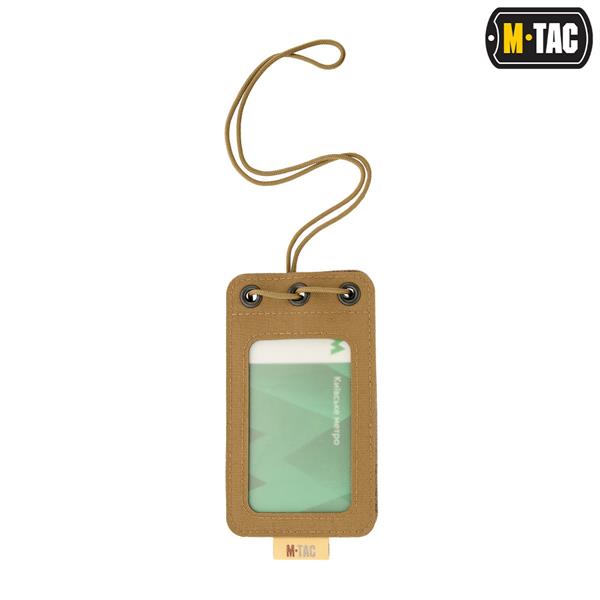 M-Tac Tactical Badge Holder Hanging ID Card Case Hook Surface Draw Cord