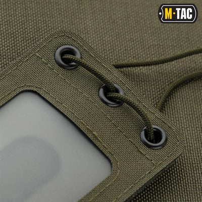 M-Tac Tactical Badge Holder Hanging ID Card Case Hook Surface Draw Cord