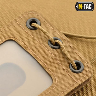 M-Tac Tactical Badge Holder Hanging ID Card Case Hook Surface Draw Cord