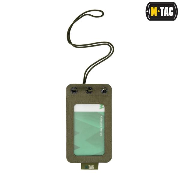 M-Tac Tactical Badge Holder Hanging ID Card Case Hook Surface Draw Cord