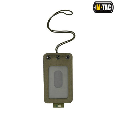 M-Tac Tactical Badge Holder Hanging ID Card Case Hook Surface Draw Cord