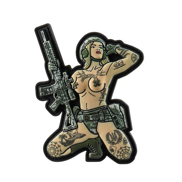M-Tac Patch Tactical Girl tattoo Trident PVC MM14