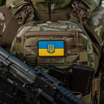M-Tac Patch the flag of Ukraine with the coat of arms in relief PVC