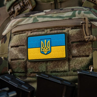 M-Tac Patch the flag of Ukraine with the coat of arms in relief PVC