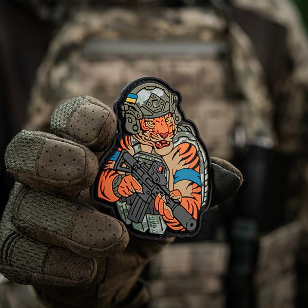 M-Tac patch Tiger Blue tape PVC MM14