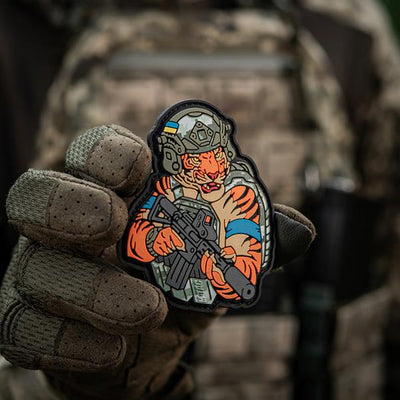 M-Tac patch Tiger Blue tape PVC MM14