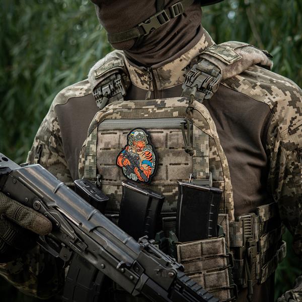 M-Tac patch Tiger Blue tape PVC MM14
