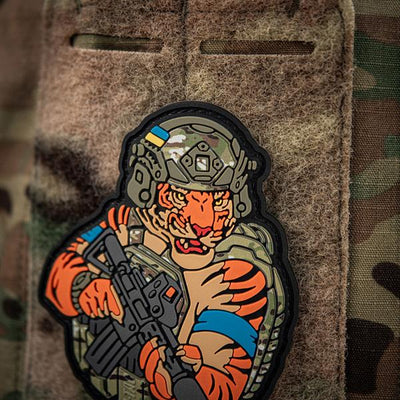 M-Tac patch Tiger Blue tape PVC MM14