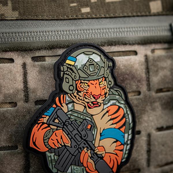 M-Tac patch Tiger Blue tape PVC MM14