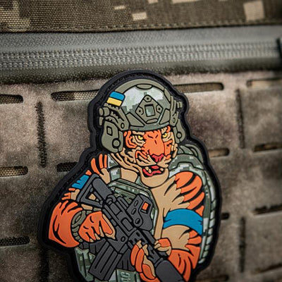M-Tac patch Tiger Blue tape PVC MM14