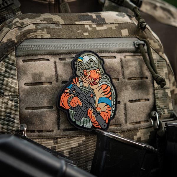 M-Tac patch Tiger Blue tape PVC MM14