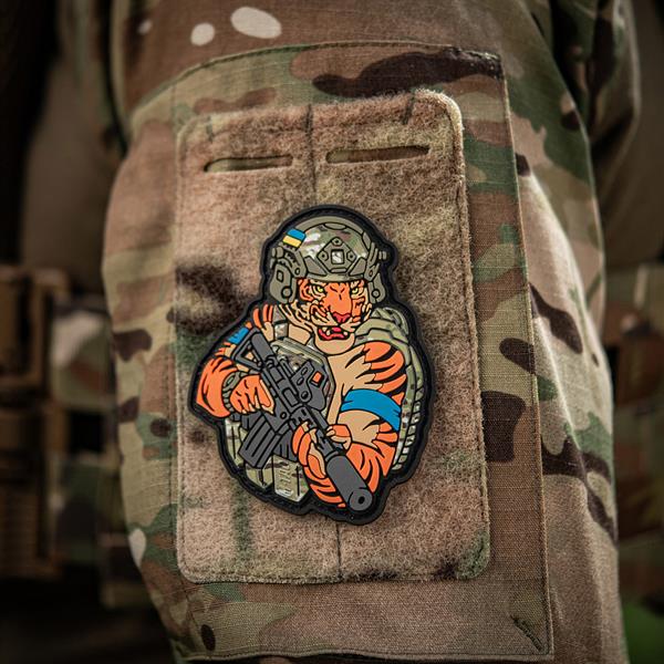 M-Tac patch Tiger Blue tape PVC MM14