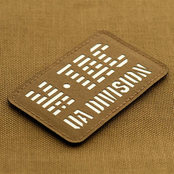 M-Tac patch UA Division Laser Cut Coyote/GID