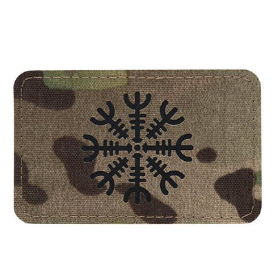 M-Tac patch Helmet of Horror horizontal Laser Cut Coyote/Black