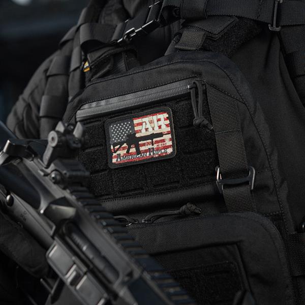 M-Tac patch AR-15 American Rifle (80x50 mm) Black/GID