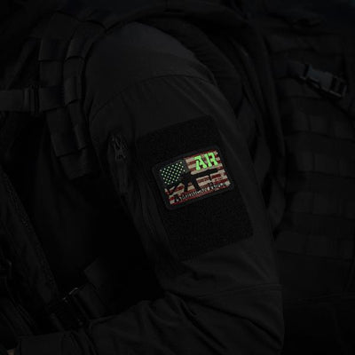 M-Tac patch AR-15 American Rifle (80x50 mm) Black/GID