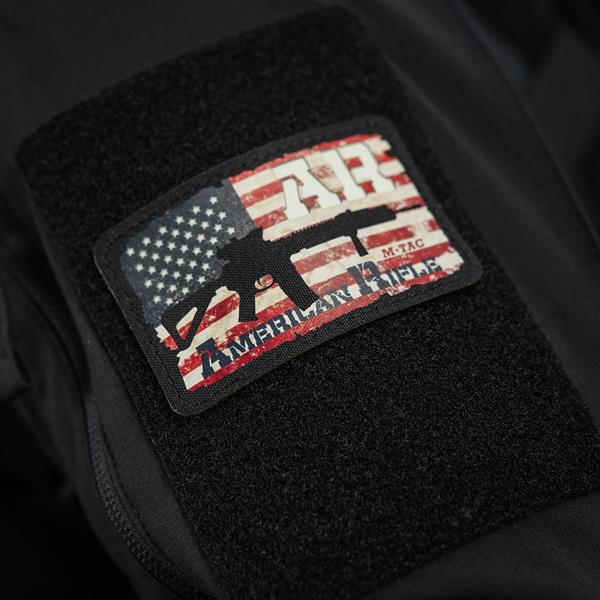 M-Tac patch AR-15 American Rifle (80x50 mm) Black/GID