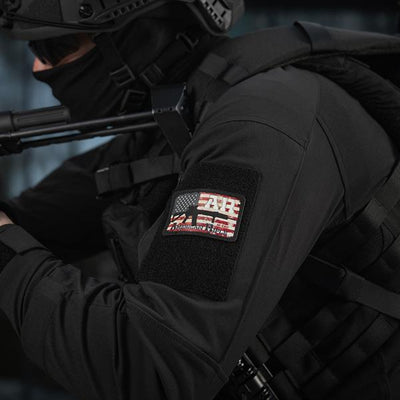 M-Tac patch AR-15 American Rifle (80x50 mm) Black/GID