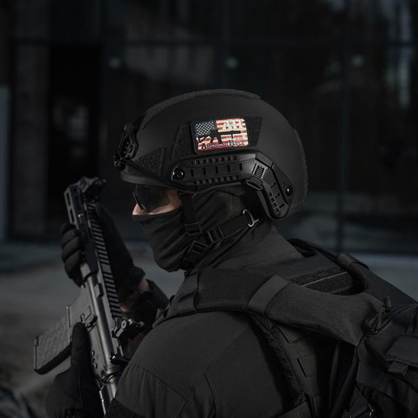 M-Tac patch AR-15 American Rifle (80x50 mm) Black/GID
