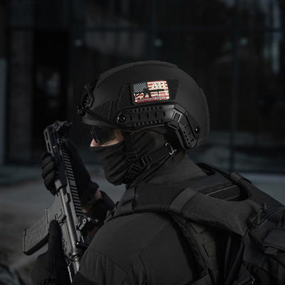 M-Tac patch AR-15 American Rifle (80x50 mm) Black/GID