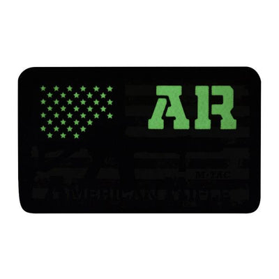 M-Tac patch AR-15 American Rifle (80x50 mm) Black/GID