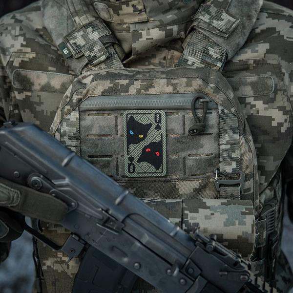 M-Tac patch Queen of spades (Ornament) Olive