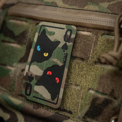 M-Tac patch Queen of spades Coyote/Black