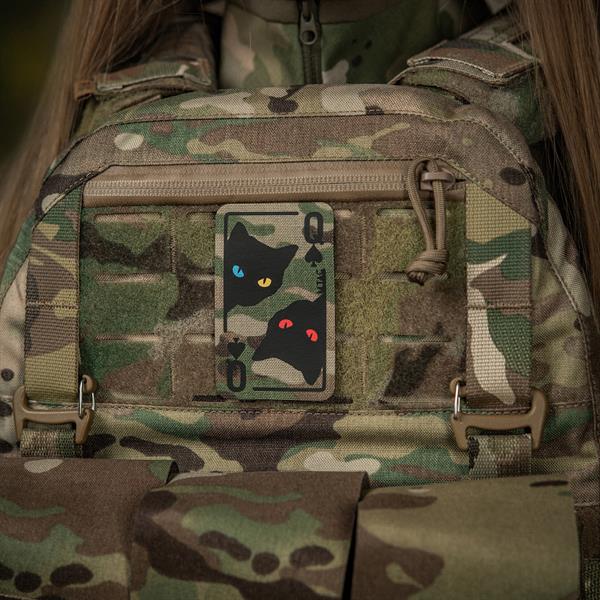 M-Tac patch Queen of spades Coyote/Black