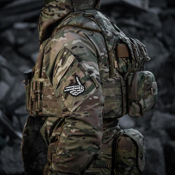 M-Tac patch Skeleton shooter (embroidery) Black