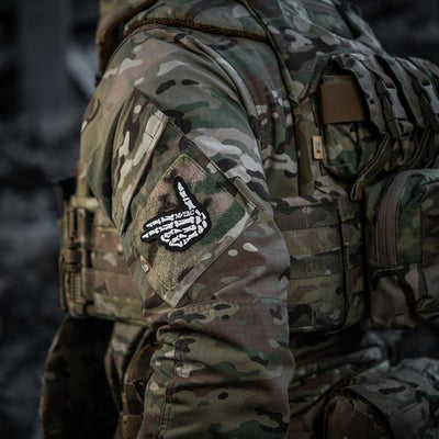 M-Tac patch Skeleton shooter (embroidery) Black