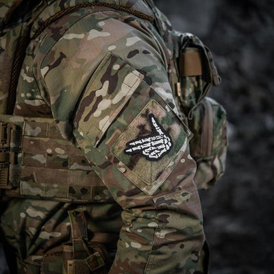 M-Tac patch Skeleton shooter (embroidery) Black