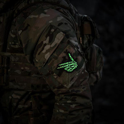 M-Tac patch Skeleton shooter (embroidery) Black