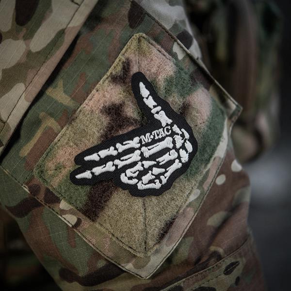 M-Tac patch Skeleton shooter (embroidery) Black