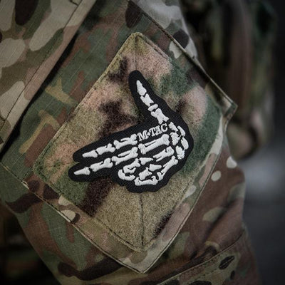 M-Tac patch Skeleton shooter (embroidery) Black