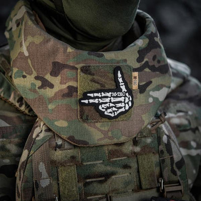 M-Tac patch Skeleton shooter (embroidery) Black