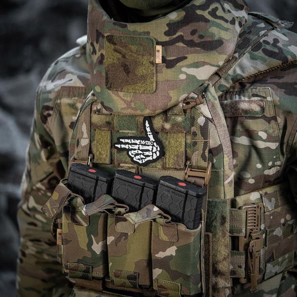 M-Tac patch Skeleton shooter (embroidery) Black
