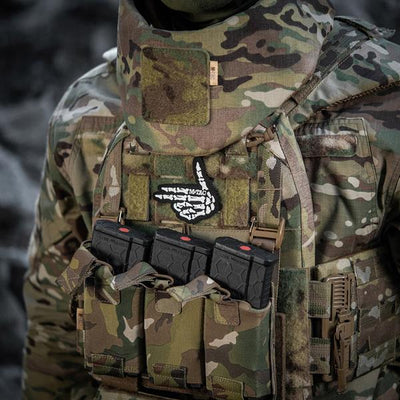 M-Tac patch Skeleton shooter (embroidery) Black