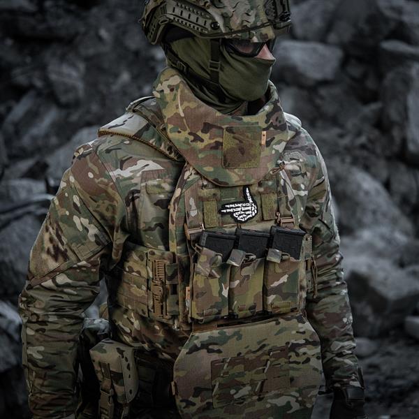 M-Tac patch Skeleton shooter (embroidery) Black