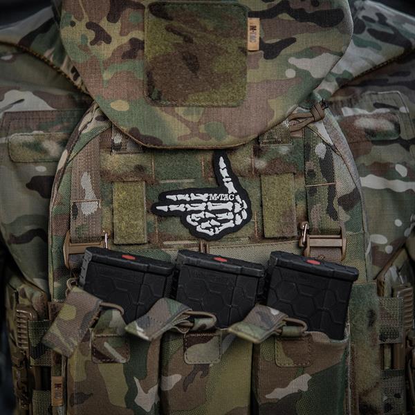 M-Tac patch Skeleton shooter (embroidery) Black