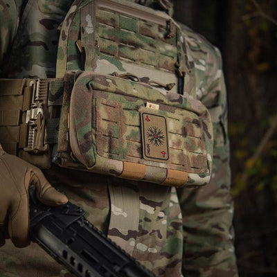M-Tac patch map Helmet of Horror (embroidery) Ranger Green