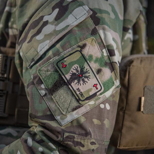 M-Tac patch map Helmet of Horror (embroidery) Ranger Green