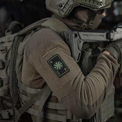 M-Tac patch map Helmet of Horror (embroidery) Ranger Green