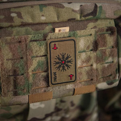 M-Tac patch map Helmet of Horror (embroidery) Ranger Green