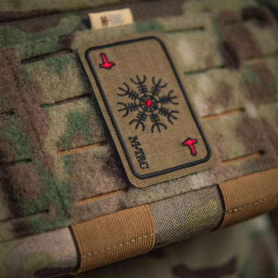 M-Tac patch map Helmet of Horror (embroidery) Ranger Green