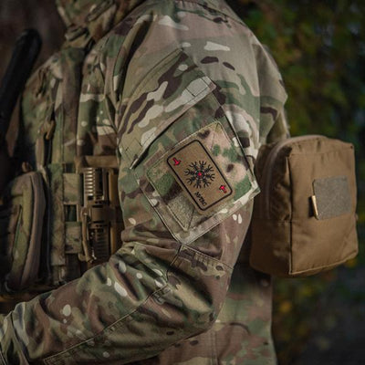 M-Tac patch map Helmet of Horror (embroidery) Ranger Green