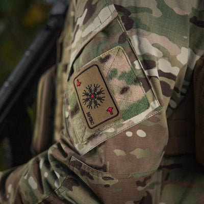 M-Tac patch map Helmet of Horror (embroidery) Ranger Green