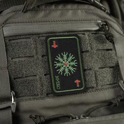M-Tac patch map Helmet of Horror (embroidery) Ranger Green