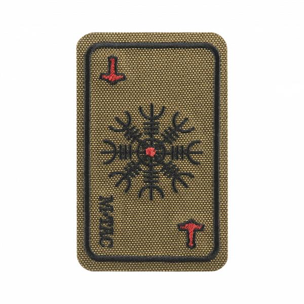 M-Tac patch map Helmet of Horror (embroidery) Ranger Green