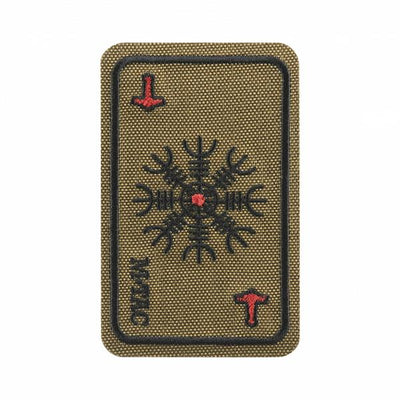 M-Tac patch map Helmet of Horror (embroidery) Ranger Green