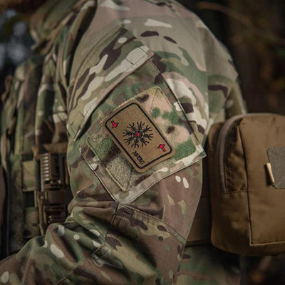M-Tac patch map Helmet of Horror (embroidery) Ranger Green